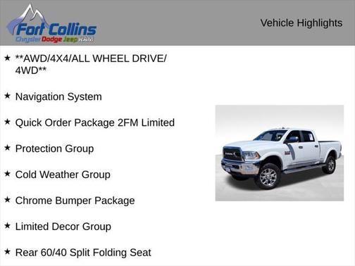 2018 RAM 2500 Limited Crew Cab 4x4 6'4' Box