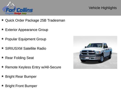 Bright White Clearcoat 2014 RAM 1500 Tradesman