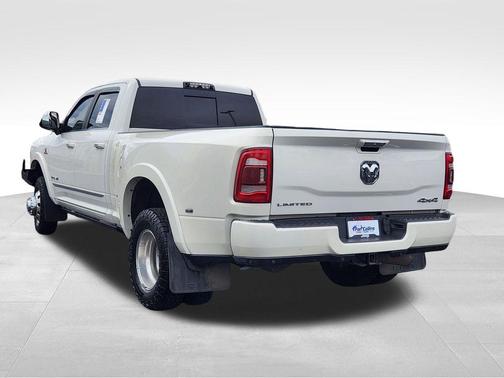 Pearl White 2019 RAM 3500 Limited Crew Cab 4x4 8' Box