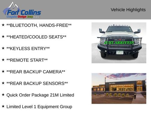 2019 RAM 3500 Limited Crew Cab 4x4 8' Box