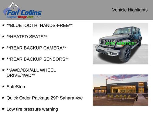 Black Clearcoat 2025 Jeep Wrangler 4xe Sahara