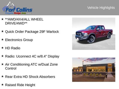 2021 RAM 1500 Classic Warlock Quad Cab 4x4 6'4' Box