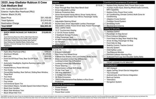 2025 Jeep Gladiator Rubicon