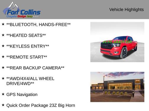 2023 RAM 1500 Big Horn/Lone Star