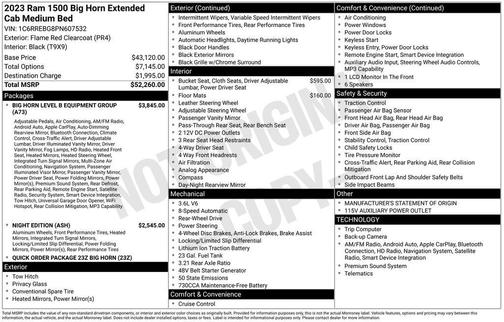 2023 RAM 1500 Big Horn/Lone Star
