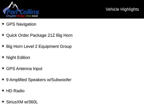 2025 RAM 1500 Big Horn/Lone Star