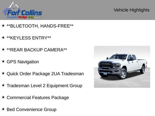 2025 RAM 2500 Tradesman Crew Cab 4x4 8' Box