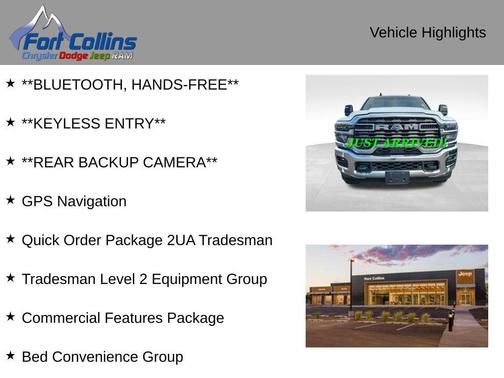 2025 RAM 2500 Tradesman Crew Cab 4x4 8' Box