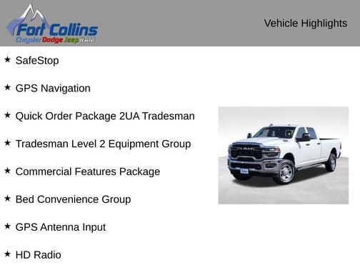 2025 RAM 2500 Tradesman Crew Cab 4x4 8' Box