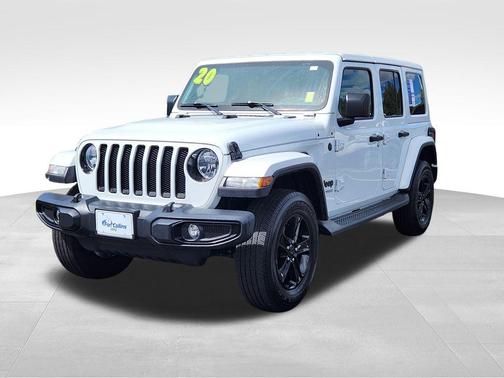 Bright White Clearcoat 2020 Jeep Wrangler Unlimited Sahara
