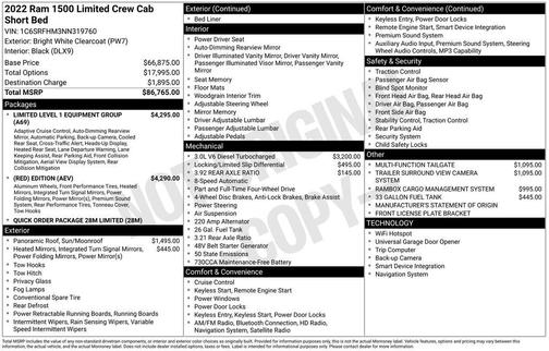 2022 RAM 1500 Limited