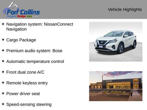 Pearl White Tricoat 2023 Nissan Murano Platinum Intelligent AWD
