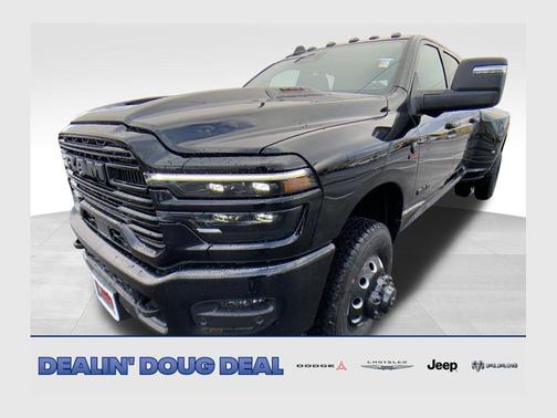 Diamond Black Crystal Pearlcoat 2026 RAM 3500 Laramie Mega Cab 4x4 6'4' Box