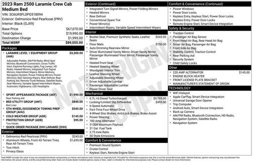 2023 RAM 2500 Laramie Crew Cab 4x4 6'4' Box