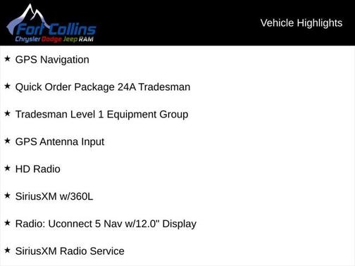 2025 RAM 3500 Tradesman Crew Cab 4x4 8' Box