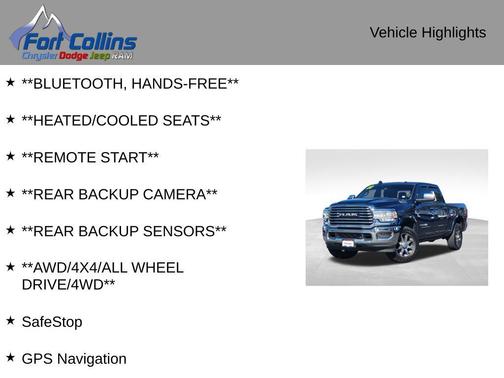 Patriot Blue Pearlcoat 2022 RAM 2500 Longhorn