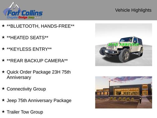 2016 Jeep Wrangler 75th Anniversary