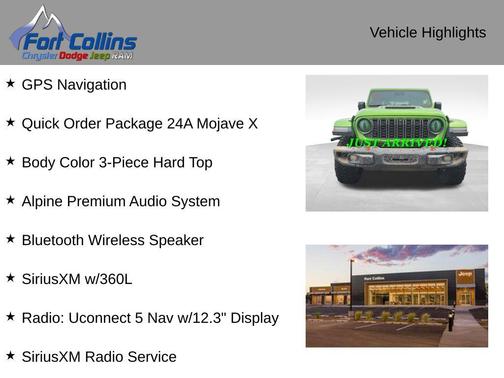 Mojito 2025 Jeep Gladiator Mojave X