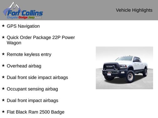 Bright White Clearcoat 2017 RAM 2500 Power Wagon