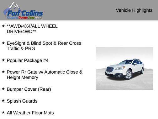 2016 Subaru Outback 2.5i Premium