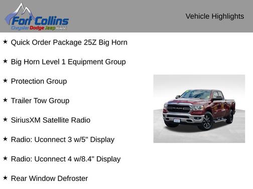 Delmonico Red Pearlcoat 2020 RAM 1500 Big Horn/Lone Star