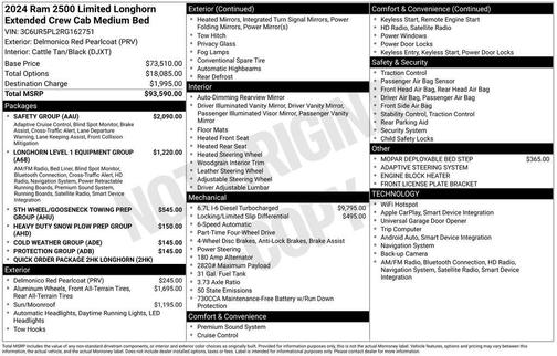 2024 RAM 2500 Longhorn