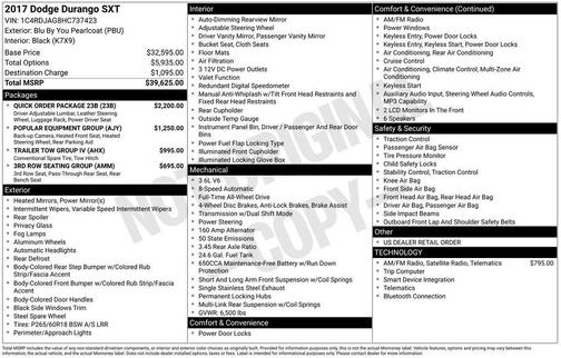 2017 Dodge Durango SXT