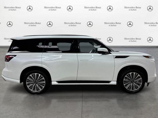 Radiant White 2025 INFINITI QX80 SENSORY AWD