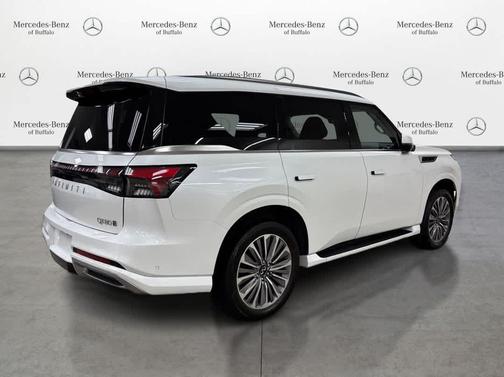 Radiant White 2025 INFINITI QX80 SENSORY AWD