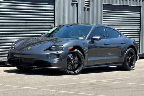 Volcano Grey Metallic 2023 Porsche Taycan 4S