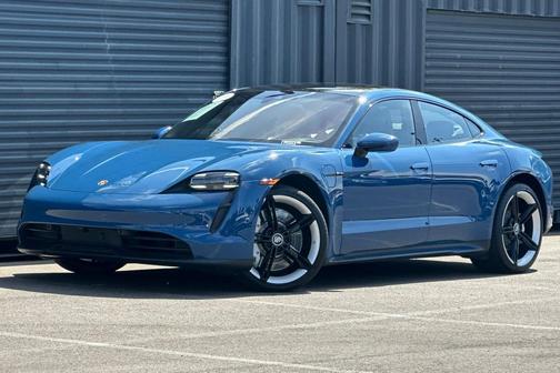 Neptune Blue 2022 Porsche Taycan 4S