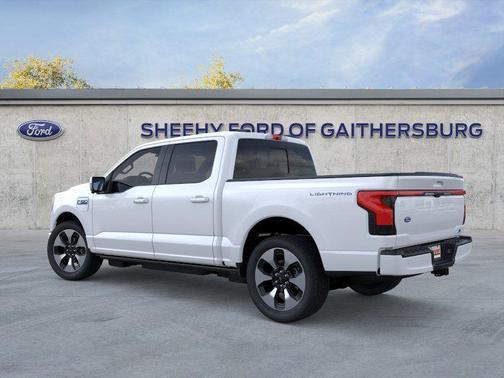 Space White Metallic 2025 Ford F-150 Lightning Platinum