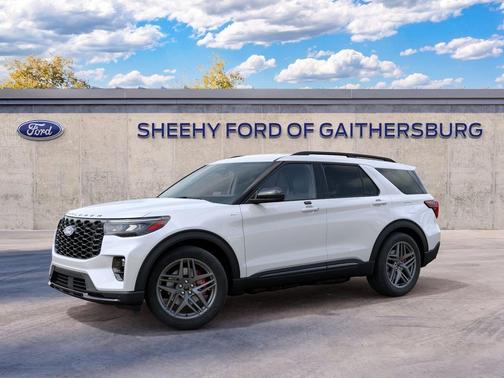 Star White Metallic Tri-Coat 2027 Ford Explorer ST-Line