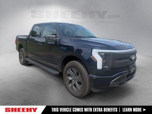 Antimatter Blue Metallic 2024 Ford F-150 Lightning XLT