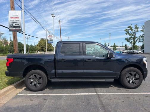 Antimatter Blue Metallic 2024 Ford F-150 Lightning XLT