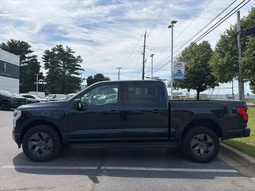 Antimatter Blue Metallic 2024 Ford F-150 Lightning XLT