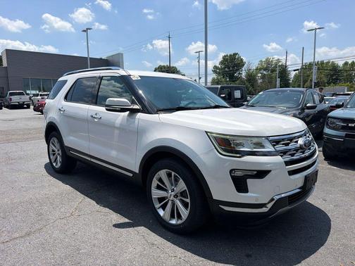 White Platinum Clearcoat Metallic 2018 Ford Explorer Limited