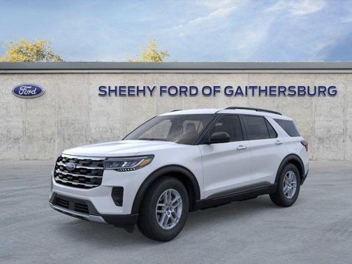 Space White Metallic 2026 Ford Explorer Active