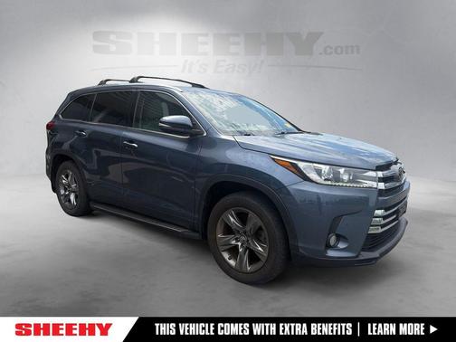 Shoreline Mist 2017 Toyota Highlander Limited Platinum