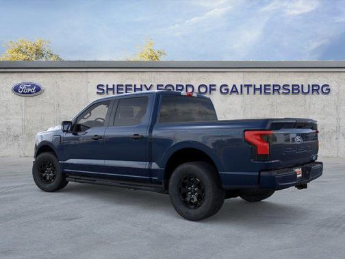 Antimatter Blue Metallic 2025 Ford F-150 Lightning XLT