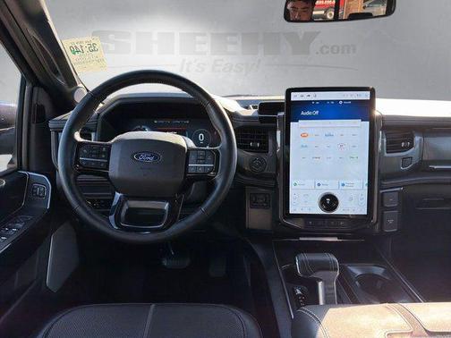 Antimatter Blue Metallic 2025 Ford F-150 Lightning Platinum