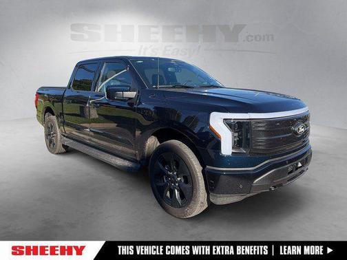 Antimatter Blue Metallic 2025 Ford F-150 Lightning Platinum