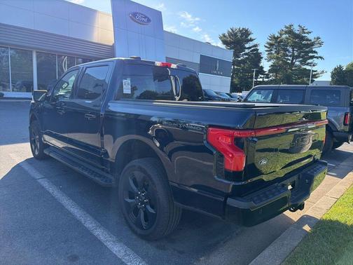 Antimatter Blue Metallic 2025 Ford F-150 Lightning Platinum