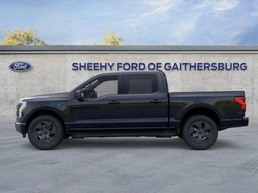 Agate Black Metallic 2025 Ford F-150 Lightning Flash