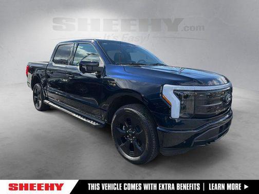 Antimatter Blue Metallic 2025 Ford F-150 Lightning Platinum