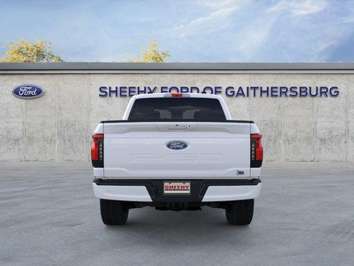 Space White Metallic 2025 Ford F-150 Lightning Flash