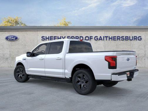 Space White Metallic 2025 Ford F-150 Lightning Flash