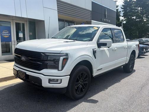 Star White Metallic Tri-Coat 2025 Ford F-150 Platinum