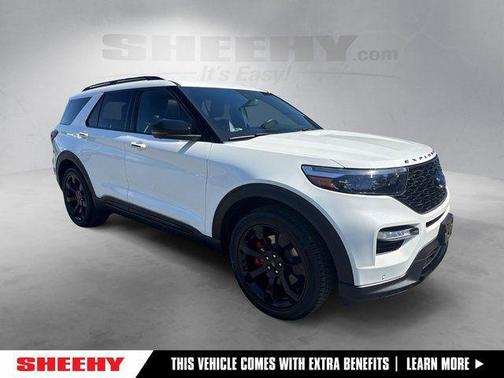 Star White Metallic Tri-Coat 2020 Ford Explorer ST