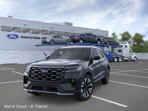 Agate Black Metallic 2026 Ford Explorer Platinum